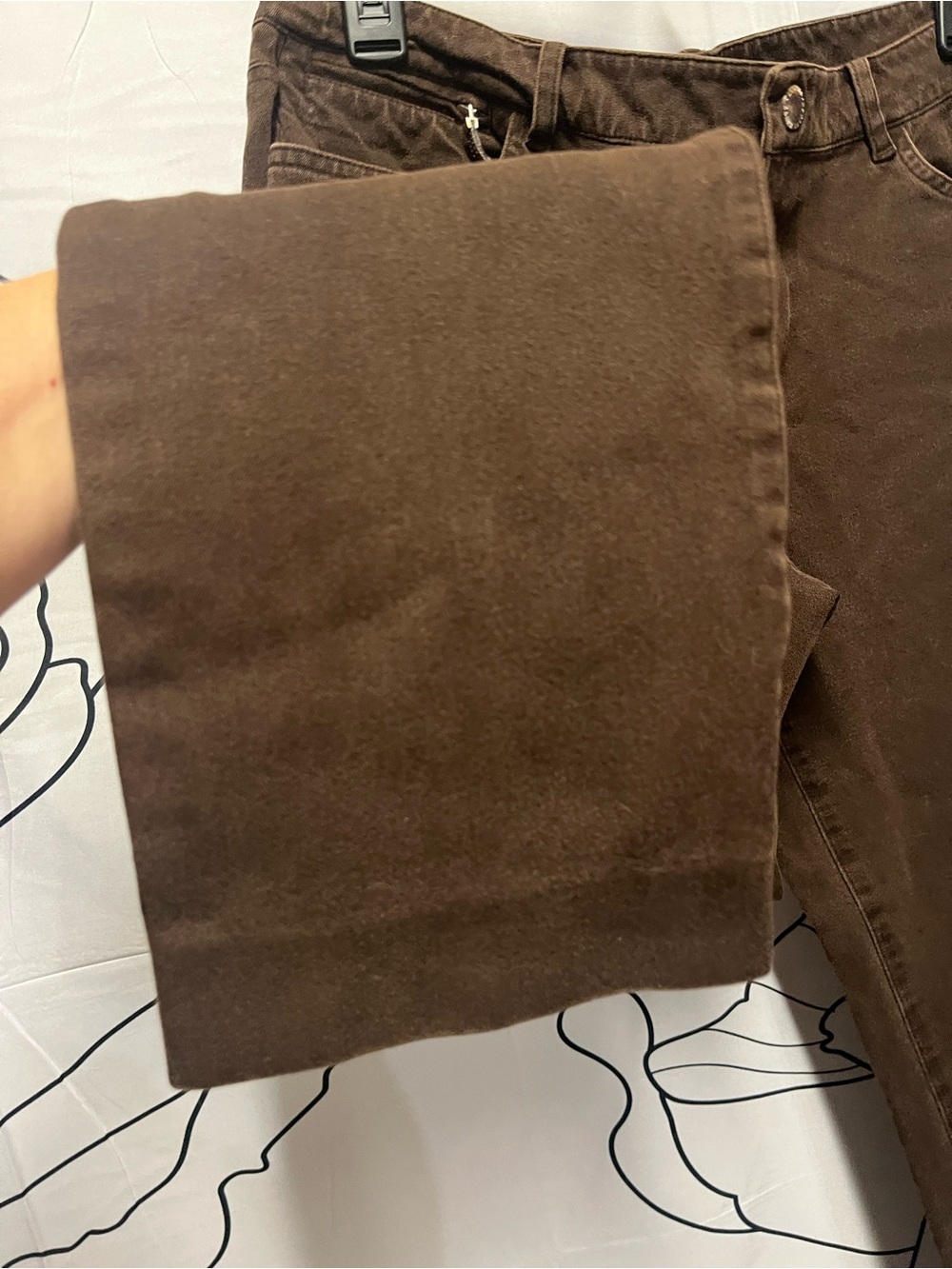 Lauren Ralph Lauren Dark Rust Brown Straight Jeans (392) - Picture 7 of 12